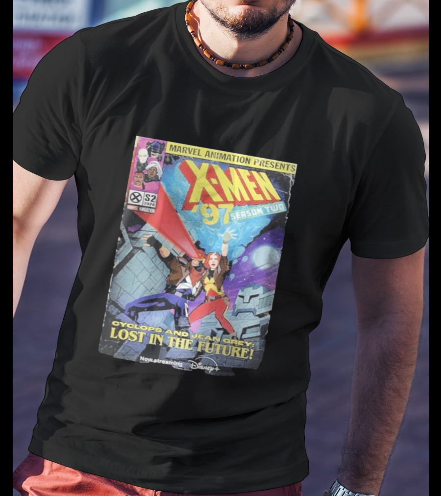 X Men 97 Season 2 Cyclops And Jean Grey Lost In The Future Time Travel Streaming On Disney Plus T-Shirt