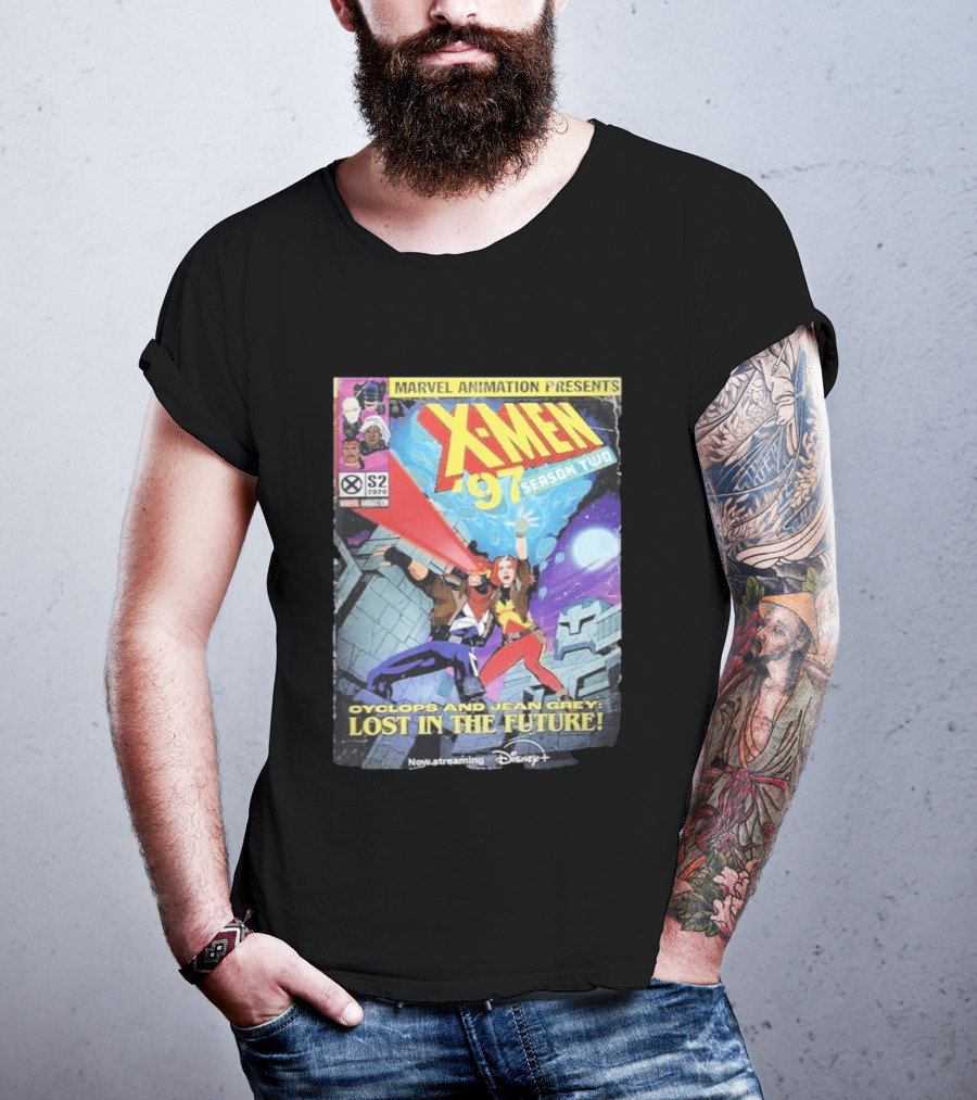 X Men 97 Season 2 Cyclops And Jean Grey Lost In The Future Time Travel Streaming On Disney Plus T-Shirt