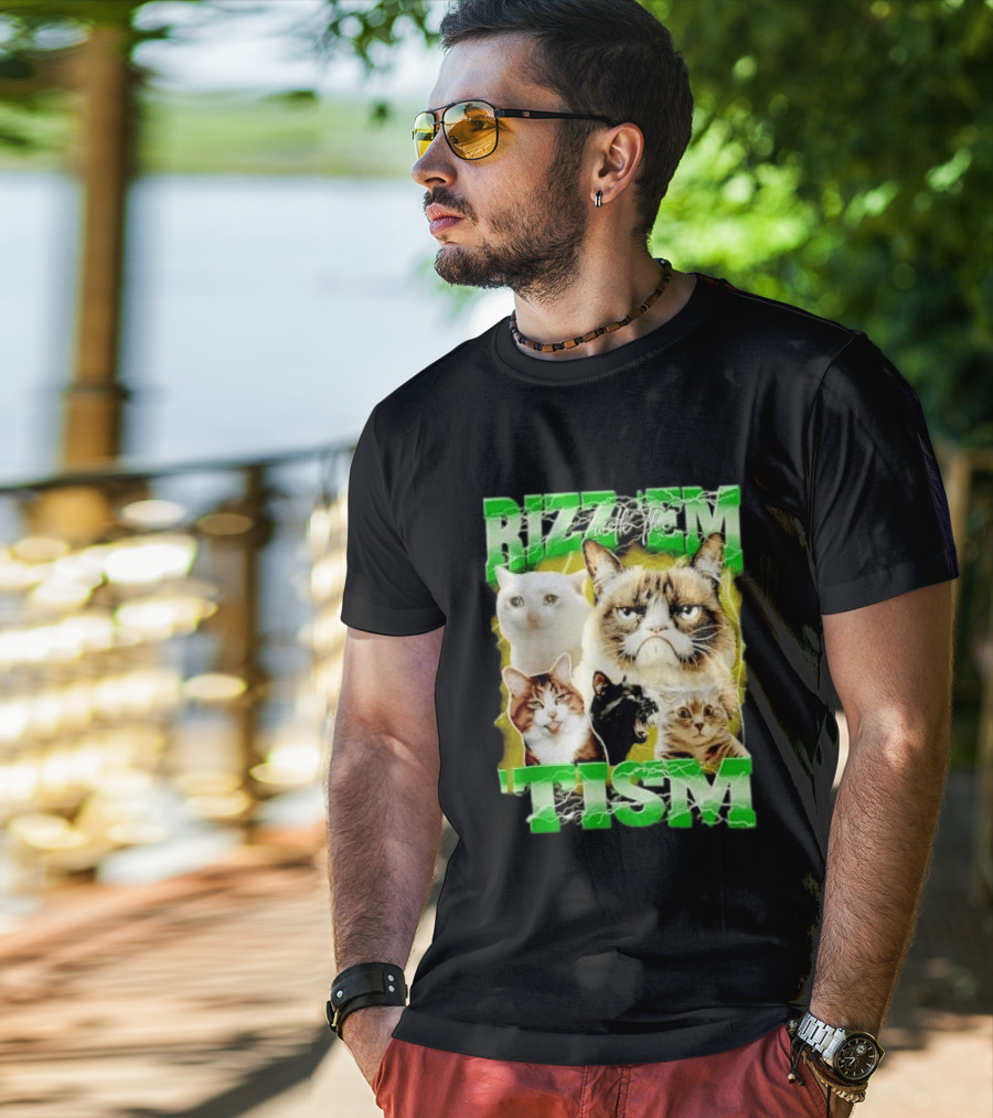 Rizz 'em With The 'Tism Cats Internet Meme T-Shirt