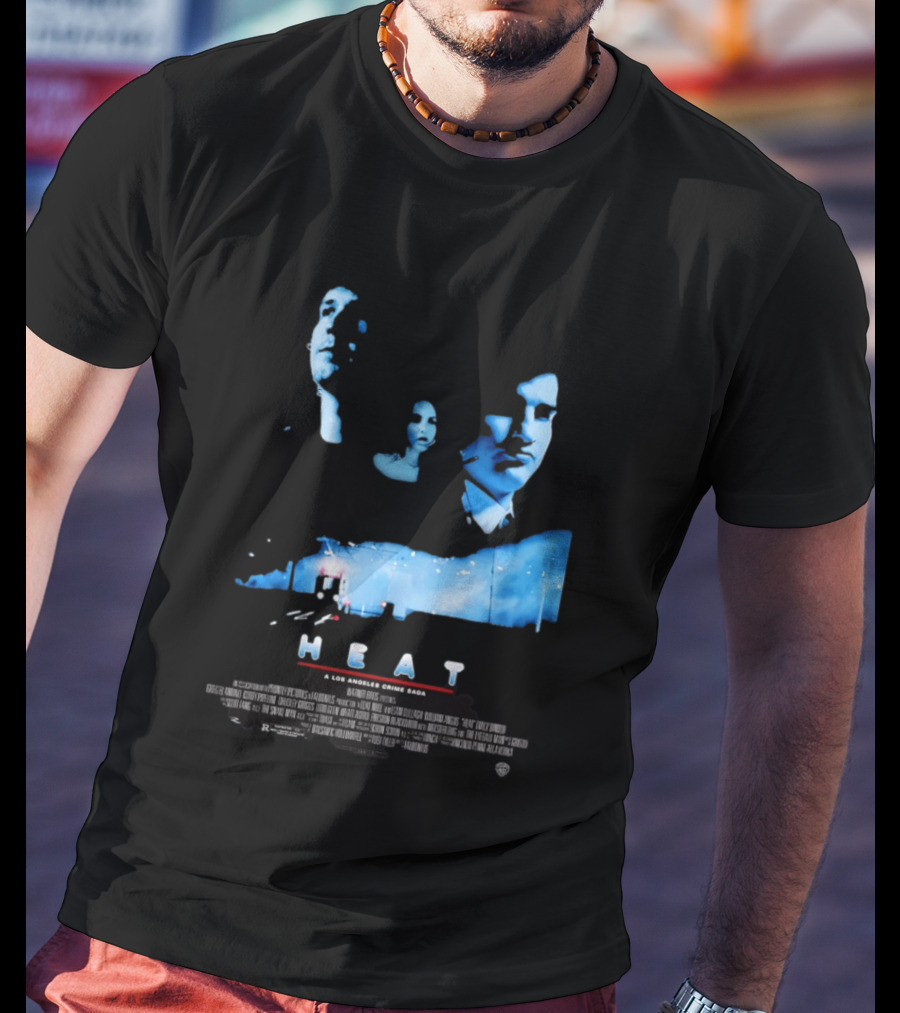 Heat A Los Angeles Crime Saga Luke Null Film Visages And Cityscape T-Shirt