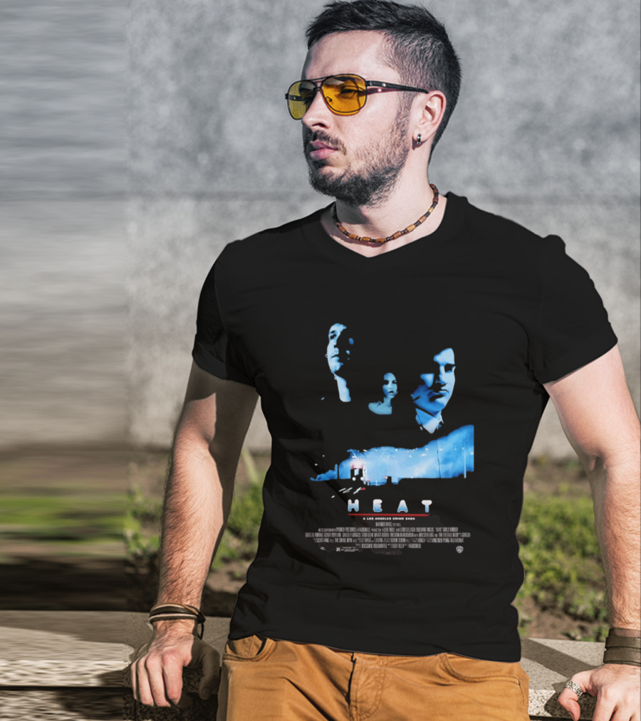 Heat A Los Angeles Crime Saga Luke Null Film Visages And Cityscape T-Shirt