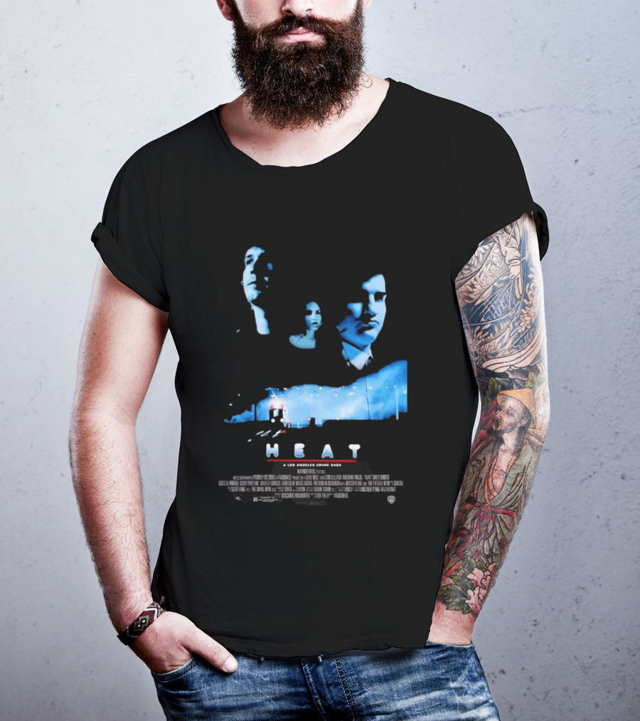 Heat A Los Angeles Crime Saga Luke Null Film Visages And Cityscape T-Shirt