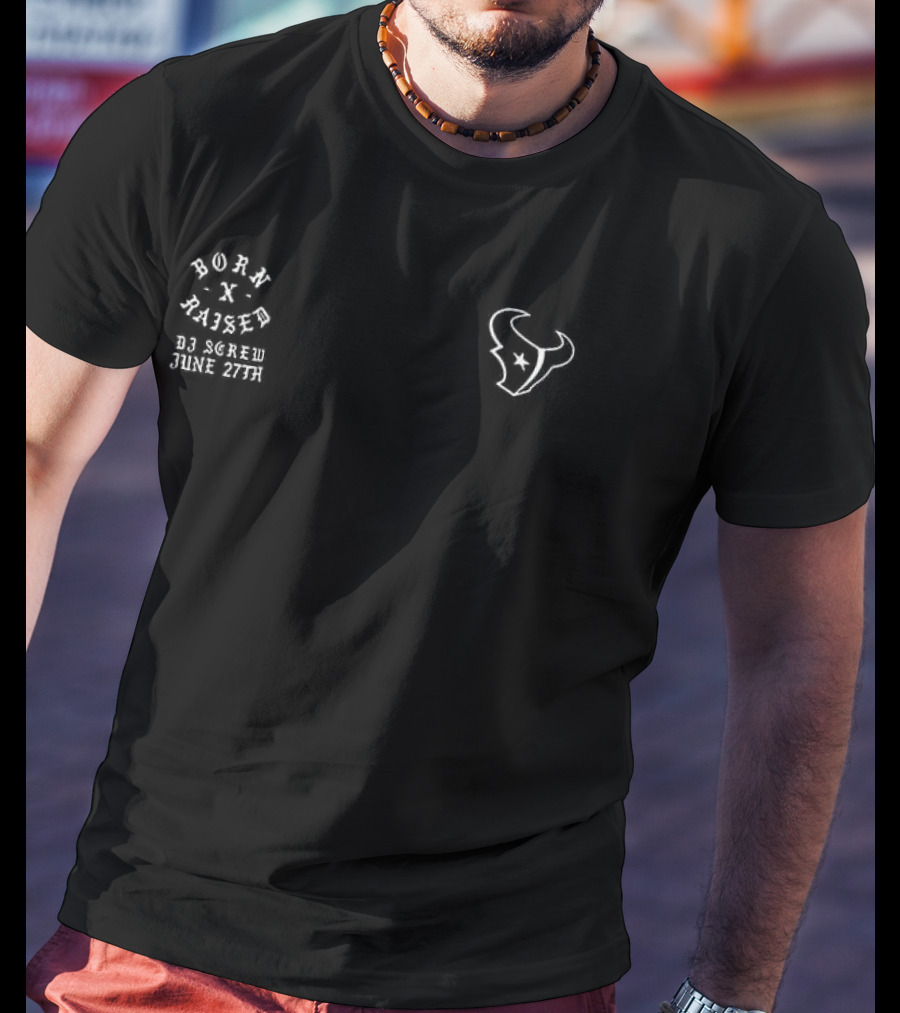 Houston Texans DJ Screw Collaboration 2026 Black Edition T-Shirt
