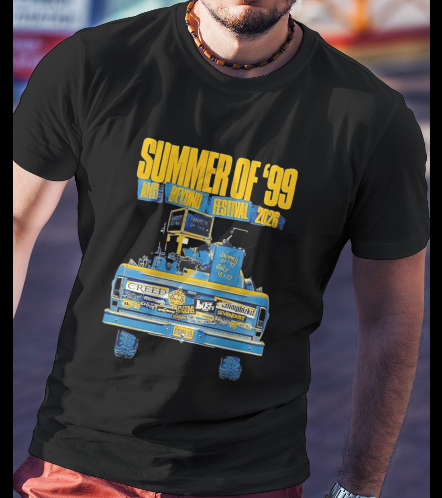 Summer Of '99 And Beyond Festival 2026 Creed Limp Bizkit Sevendust July 18 19 T-Shirt