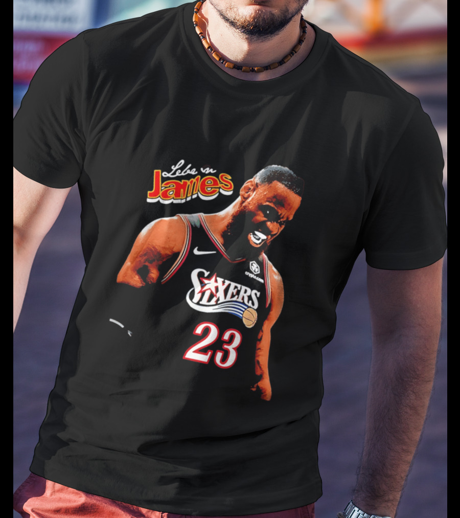 Lebron James Philadelphia 76ers Nike 23 Bootleg Mashup T-Shirt