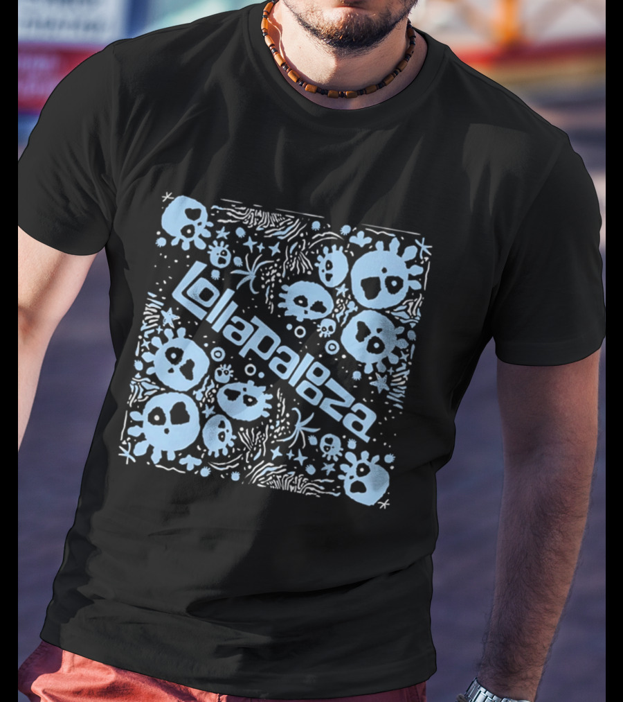 Lollapalooza Blue Skulls Festival T-Shirt
