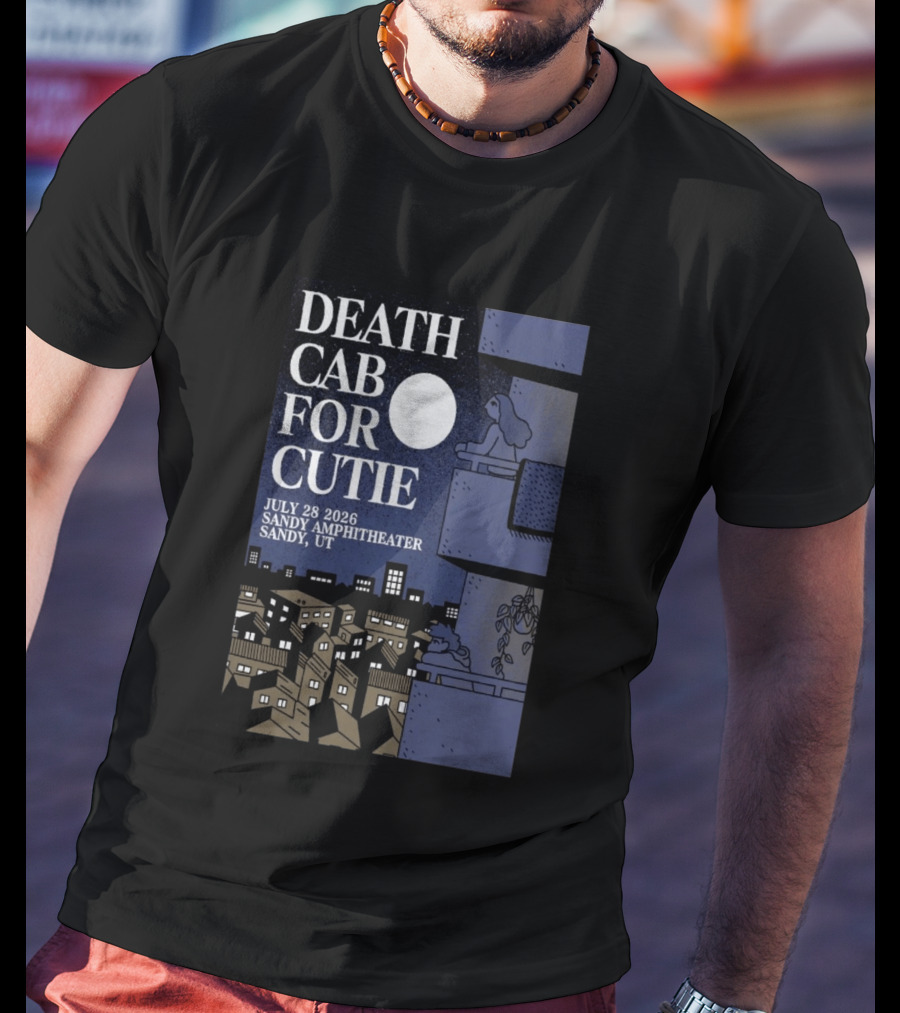 Death Cab For Cutie July 28 2026 Sandy Amphitheater Concert Sandy UT T-Shirt