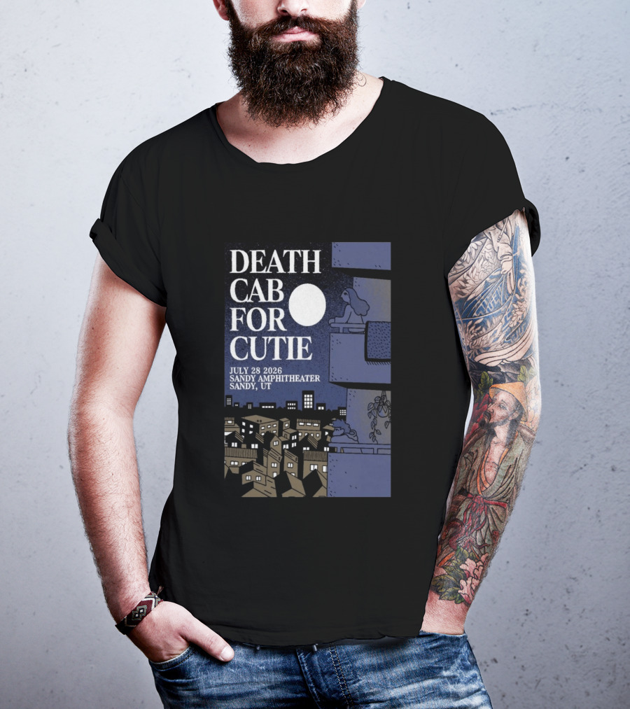 Death Cab For Cutie July 28 2026 Sandy Amphitheater Concert Sandy UT T-Shirt