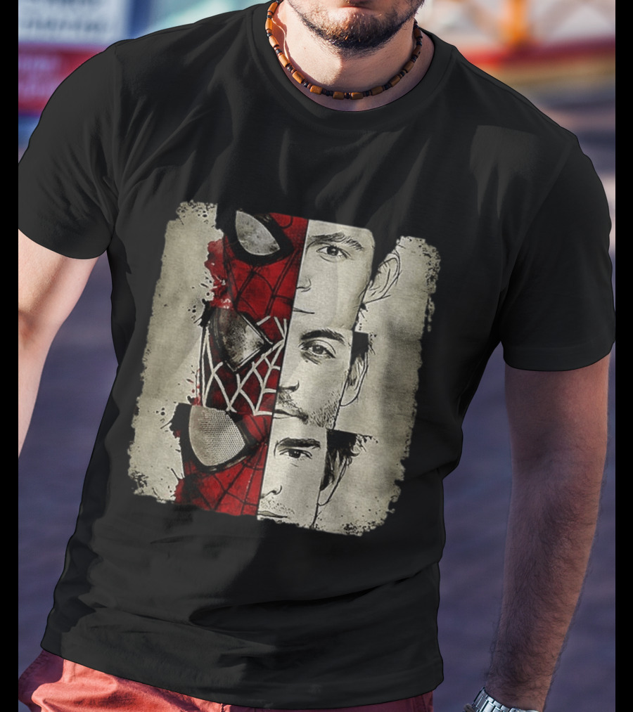Marvel Avengers Spider Man No Way Home Three Peter Parker Faces Disneyland T-Shirt