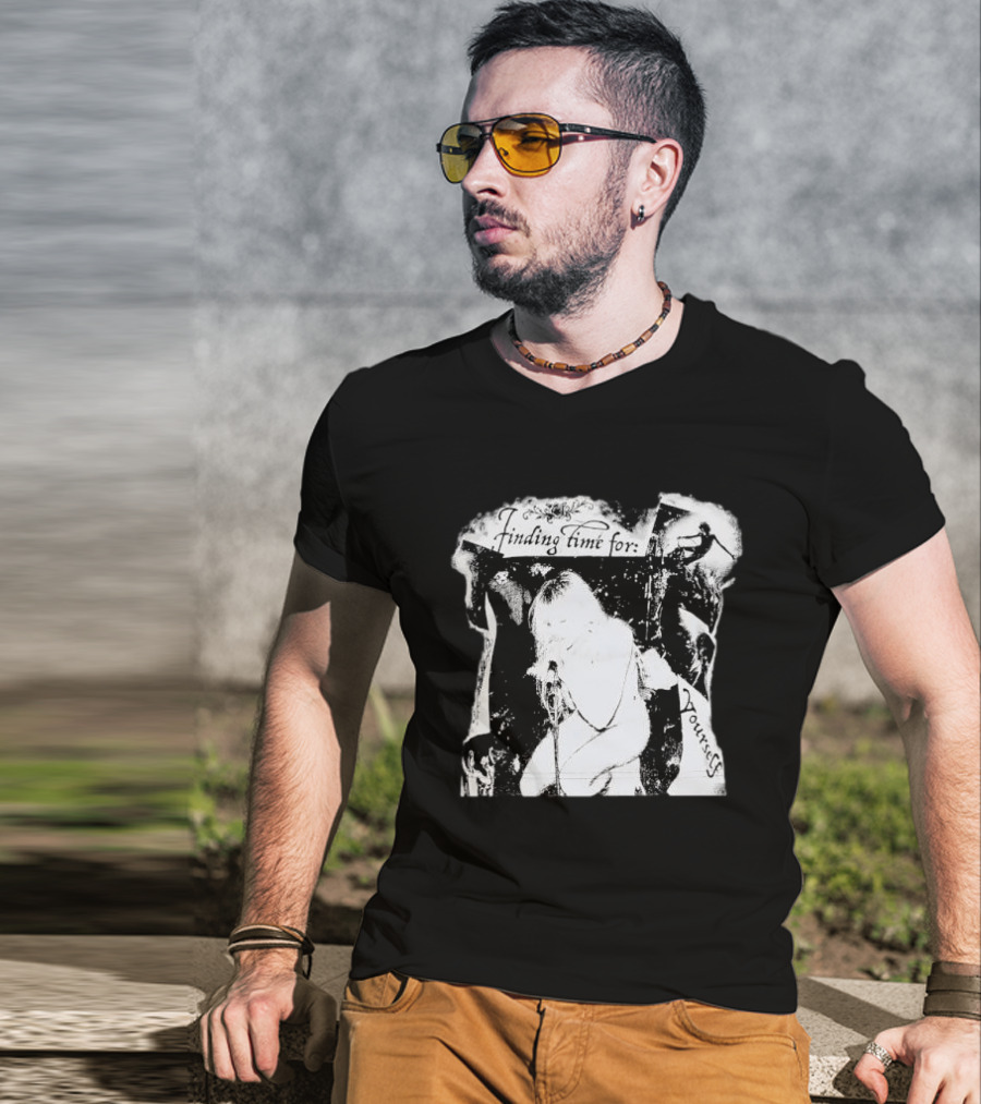 Finding Time For Yourself Singing Woman Retro Vibe T-Shirt