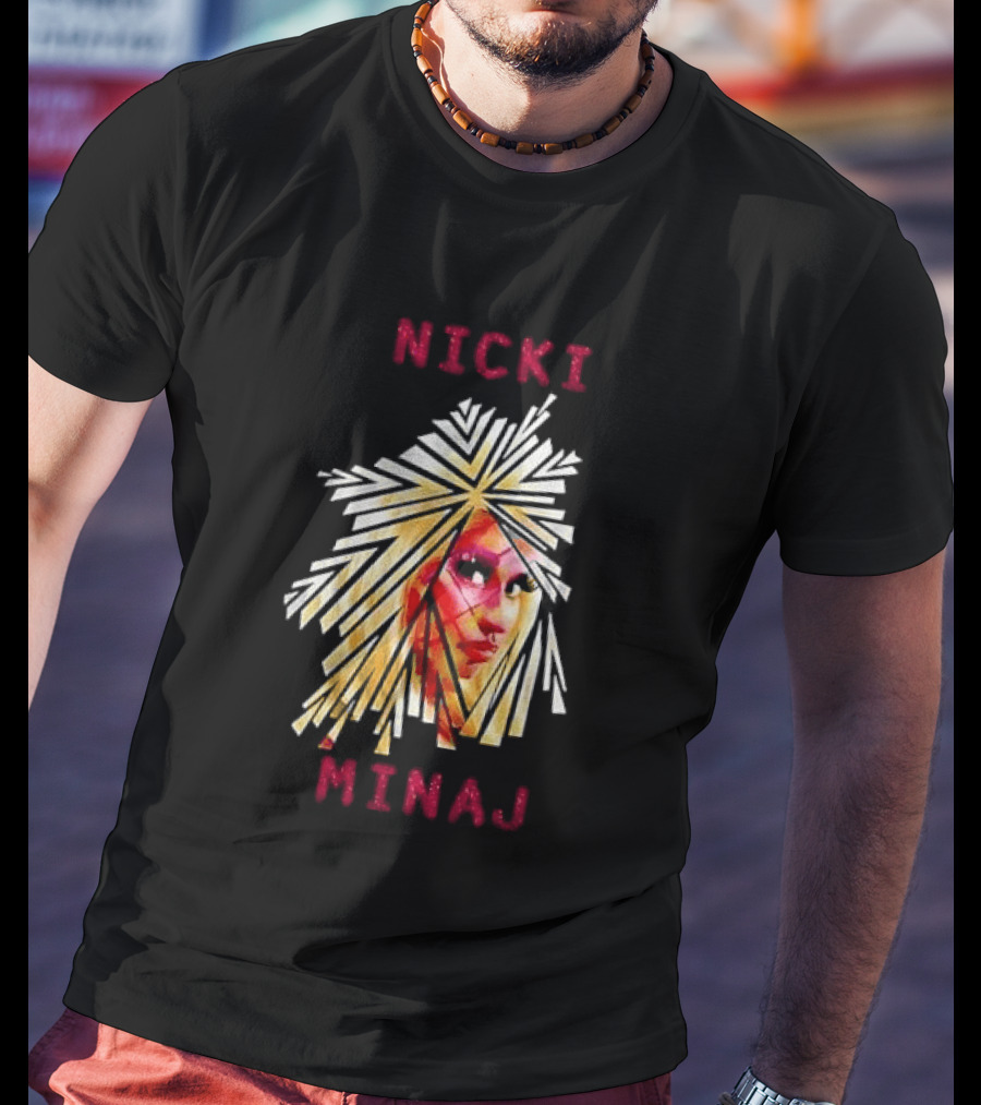 Nicki Minaj Stylized Face Art Fan T-Shirt