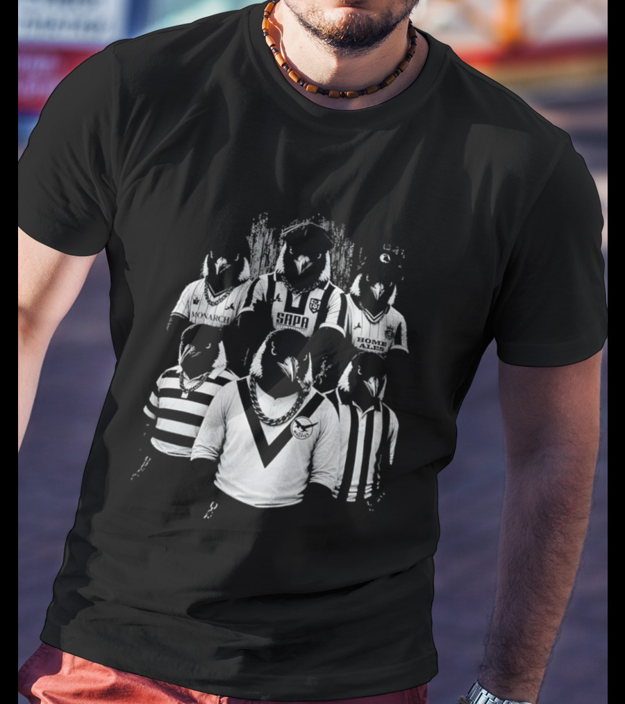Notts County Gangster Magpies Football Team Characters T-Shirt