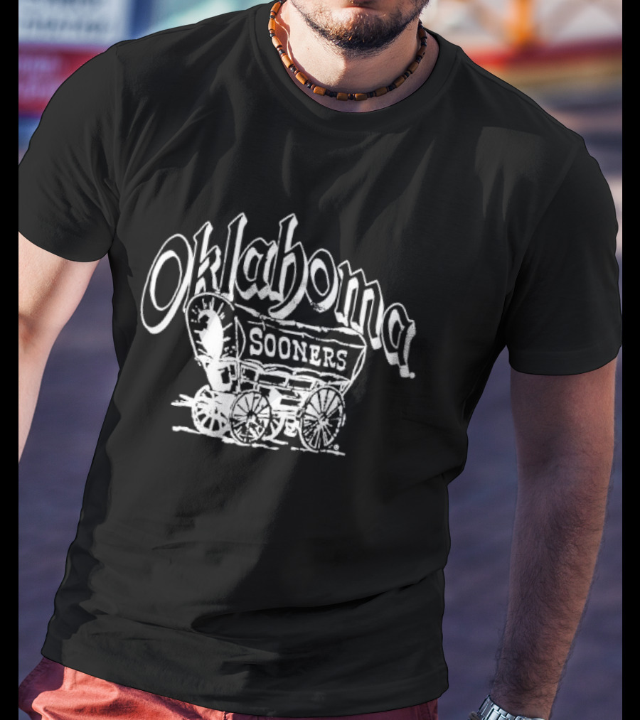 Oklahoma Sooners Schooner Wagon Classic Sports Team Spirit T-Shirt