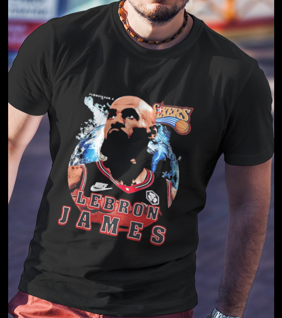 Philadelphia 76ers Nike LeBron James Mashup T-Shirt