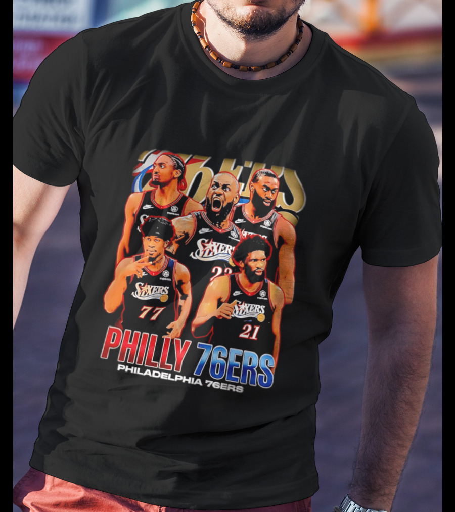 Philly 76Ers Philadelphia 76Ers Lebron James Basketball Team Players T-Shirt