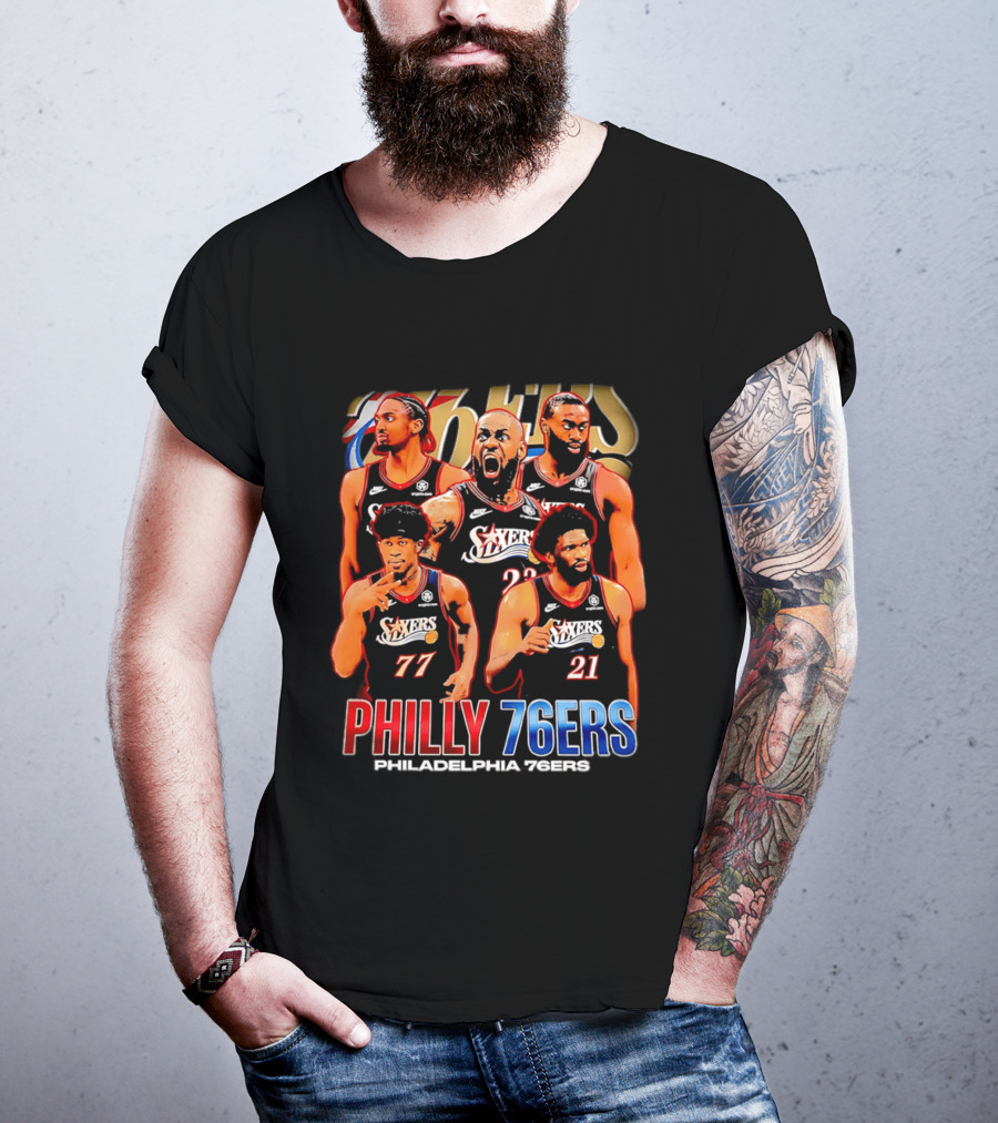 Philly 76Ers Philadelphia 76Ers Lebron James Basketball Team Players T-Shirt
