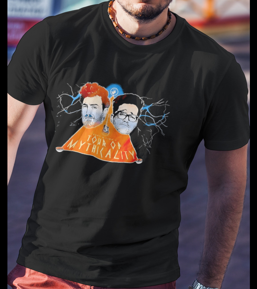 Rhett & Link Ear Biscuits Tour Of Mythicality Lightning T-Shirt