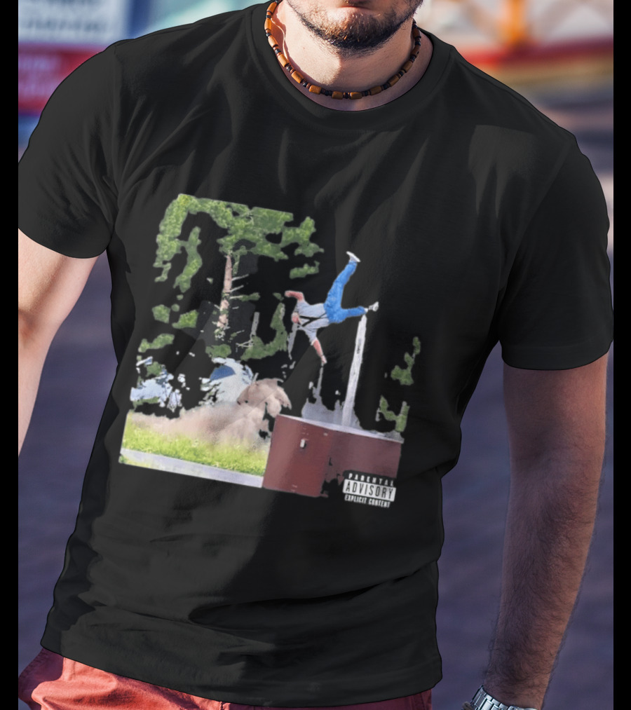 Yellowstone National Park Bison Encounter Scenic Humor Parental Advisory T-Shirt