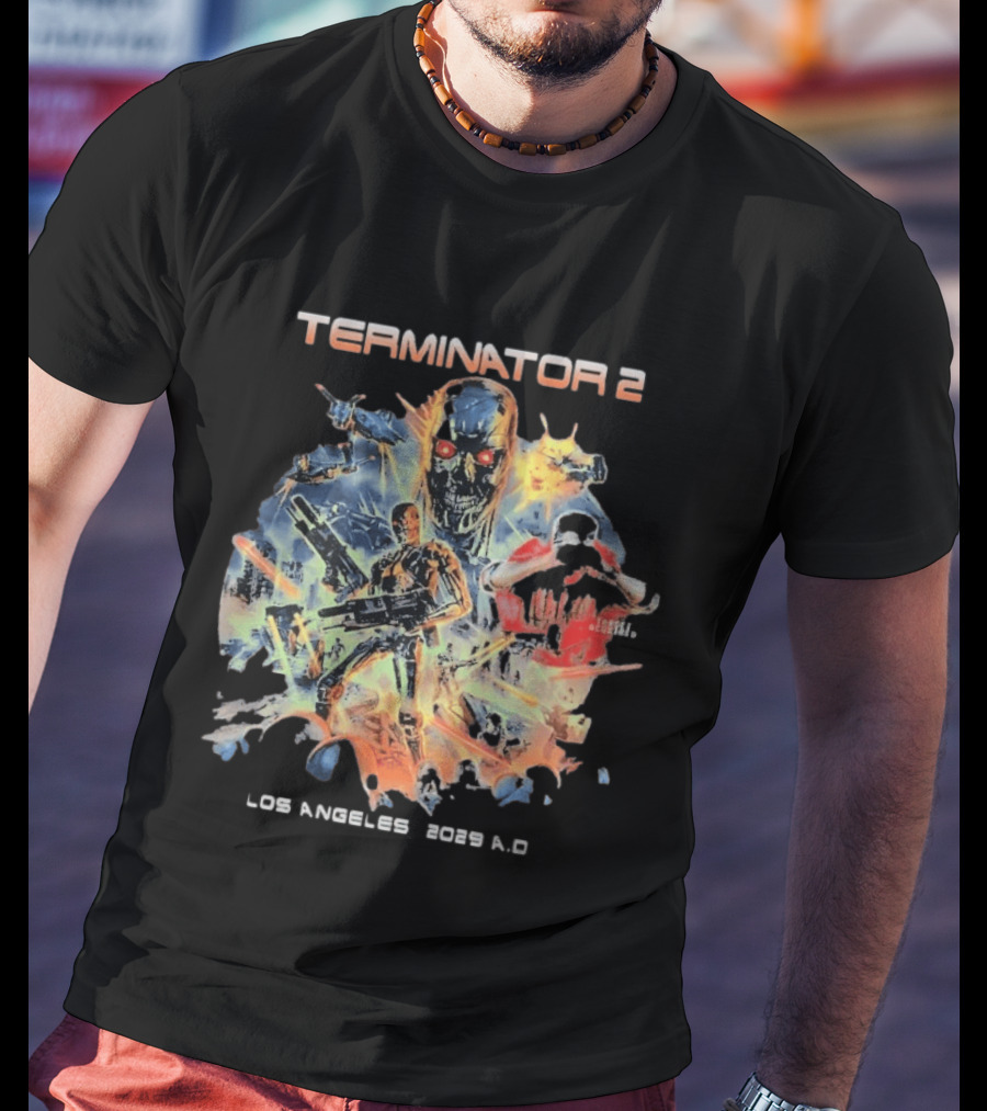 Terminator 2 Los Angeles 2029 A.D. Future War T-Shirt