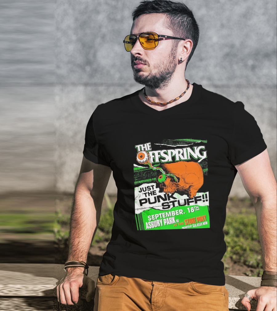 The Offspring Just The Punk Stuff Asbury Park NJ Stone Pony September 18th T-Shirt
