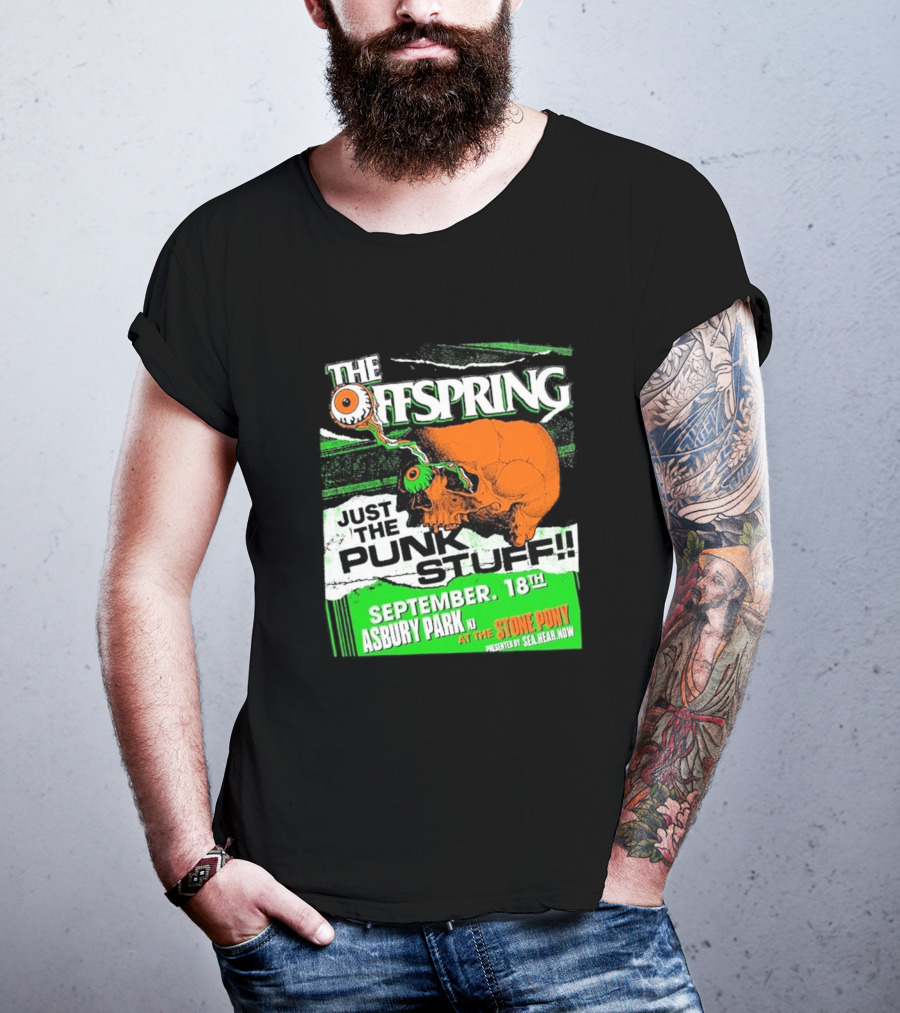 The Offspring Just The Punk Stuff Asbury Park NJ Stone Pony September 18th T-Shirt