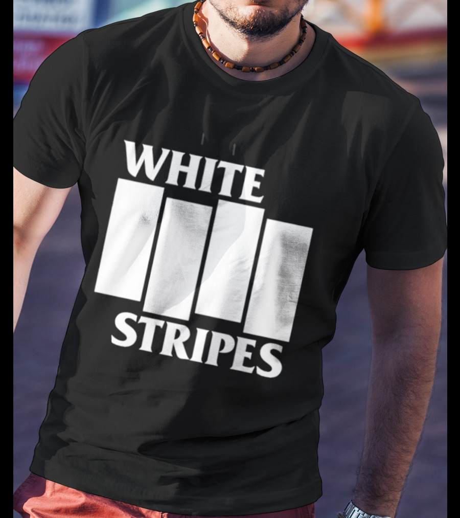 The White Stripes Band Name With Iconic Bar T-Shirt