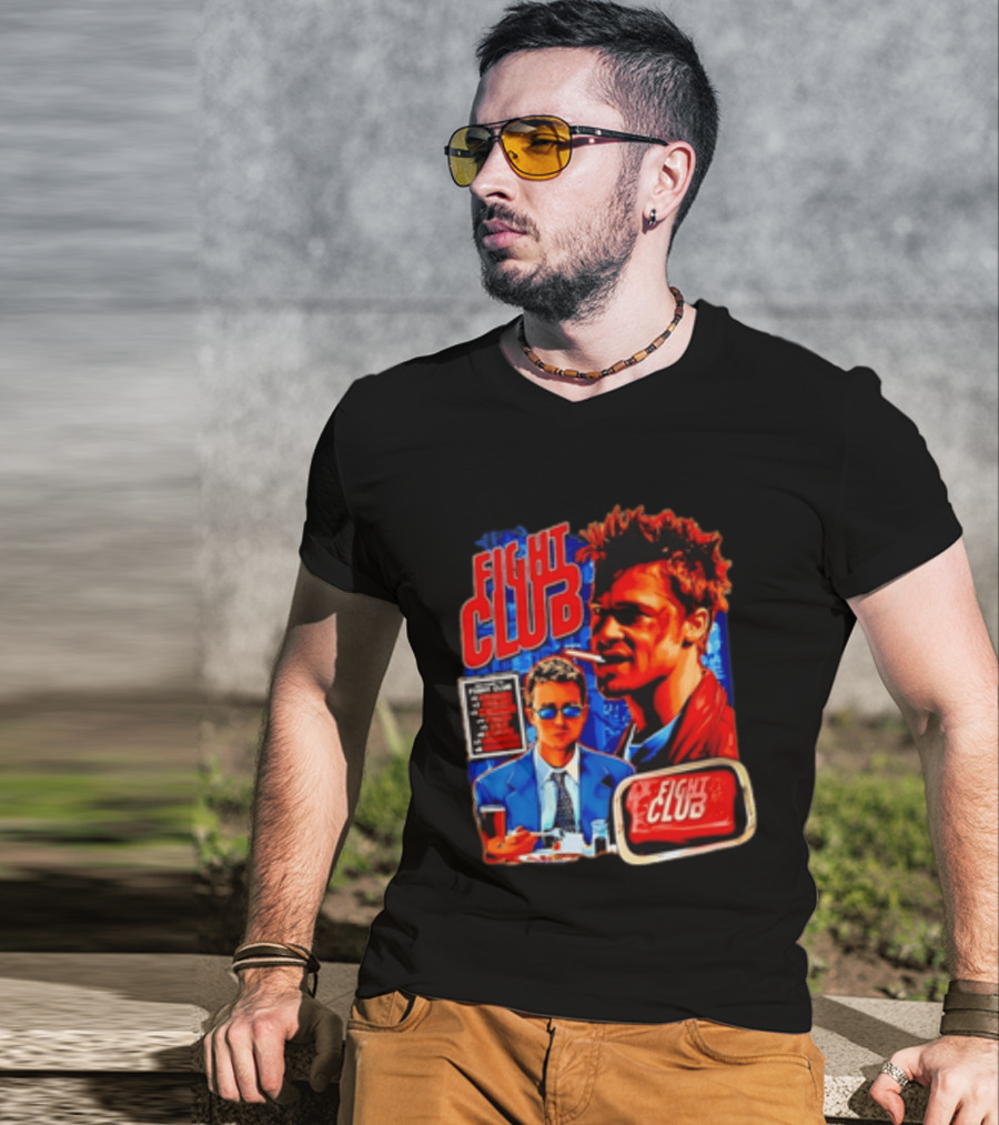 Tyler Durden The Narrator Fight Club Welcome To Fight Club Do Not Talk About T-Shirt