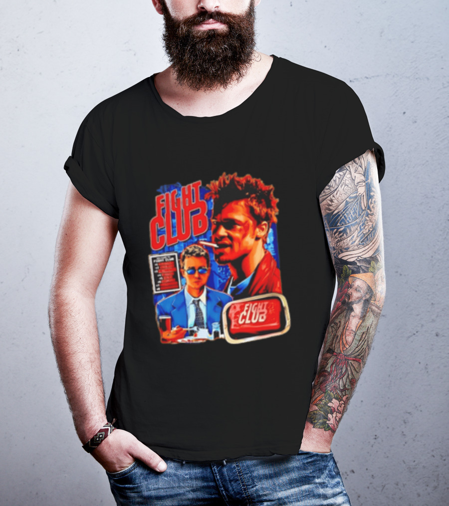 Tyler Durden The Narrator Fight Club Welcome To Fight Club Do Not Talk About T-Shirt