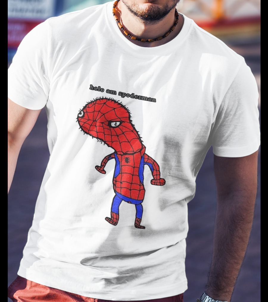 Helo Am Spoderman Spiderman Marvel Superhero Meme 2026 Comic Book T-Shirt