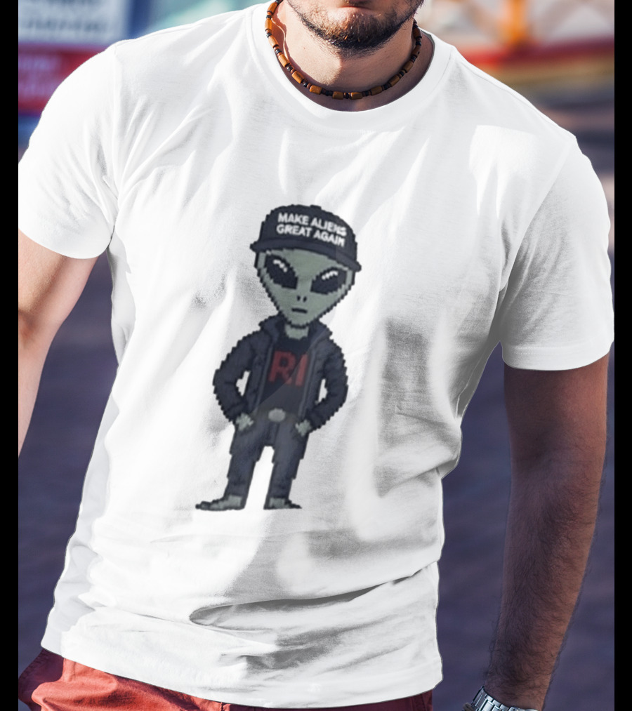Make Aliens Great Again RI Pixel T-Shirt