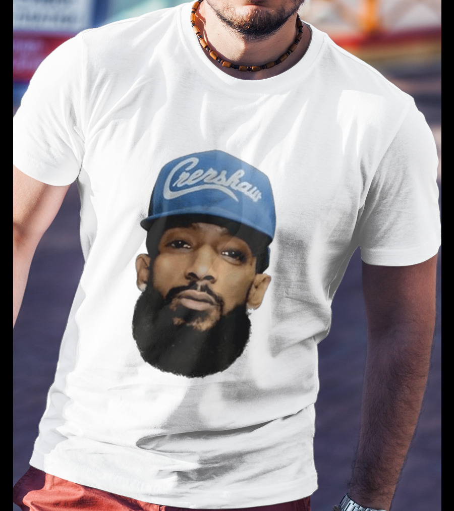 Nipsey Hussle Crenshaw Blue Cap T-Shirt