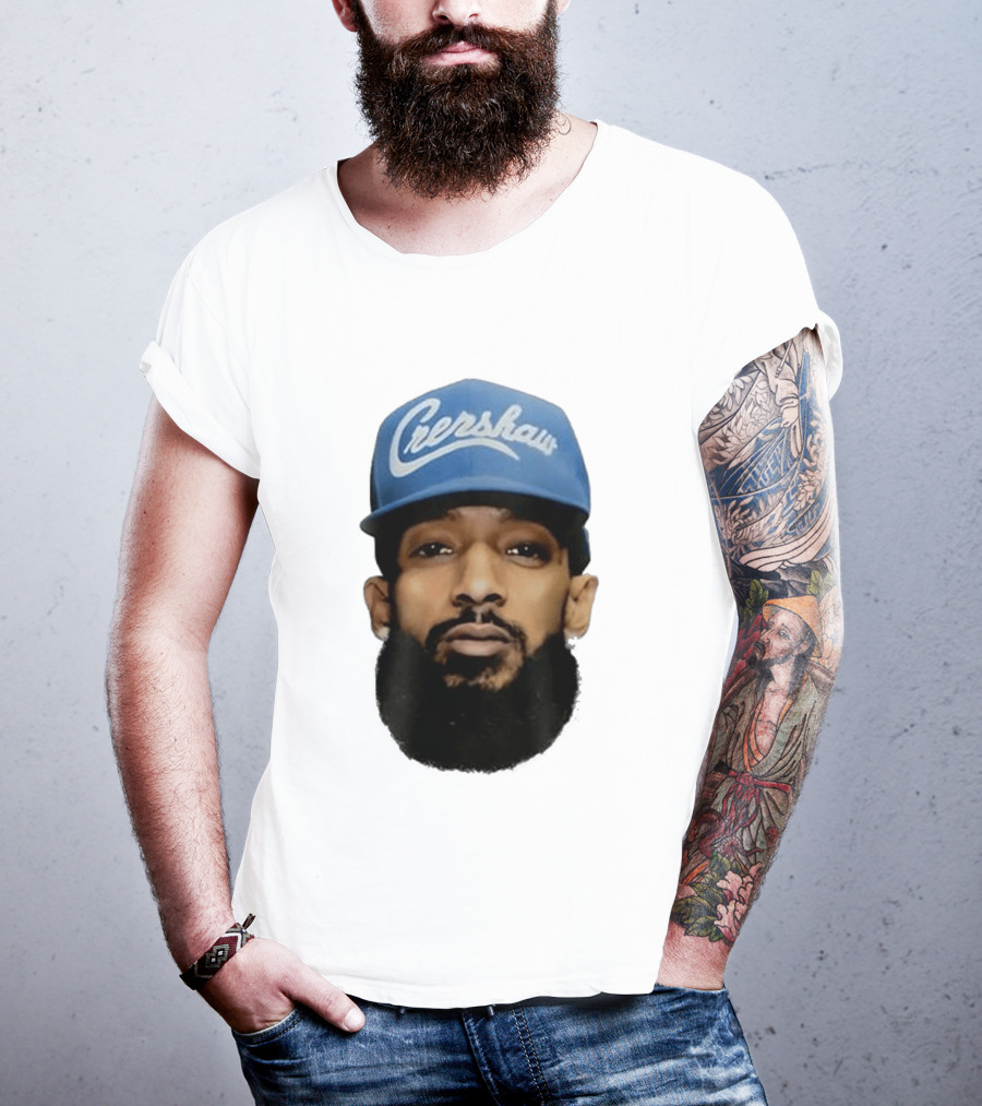 Nipsey Hussle Crenshaw Blue Cap T-Shirt