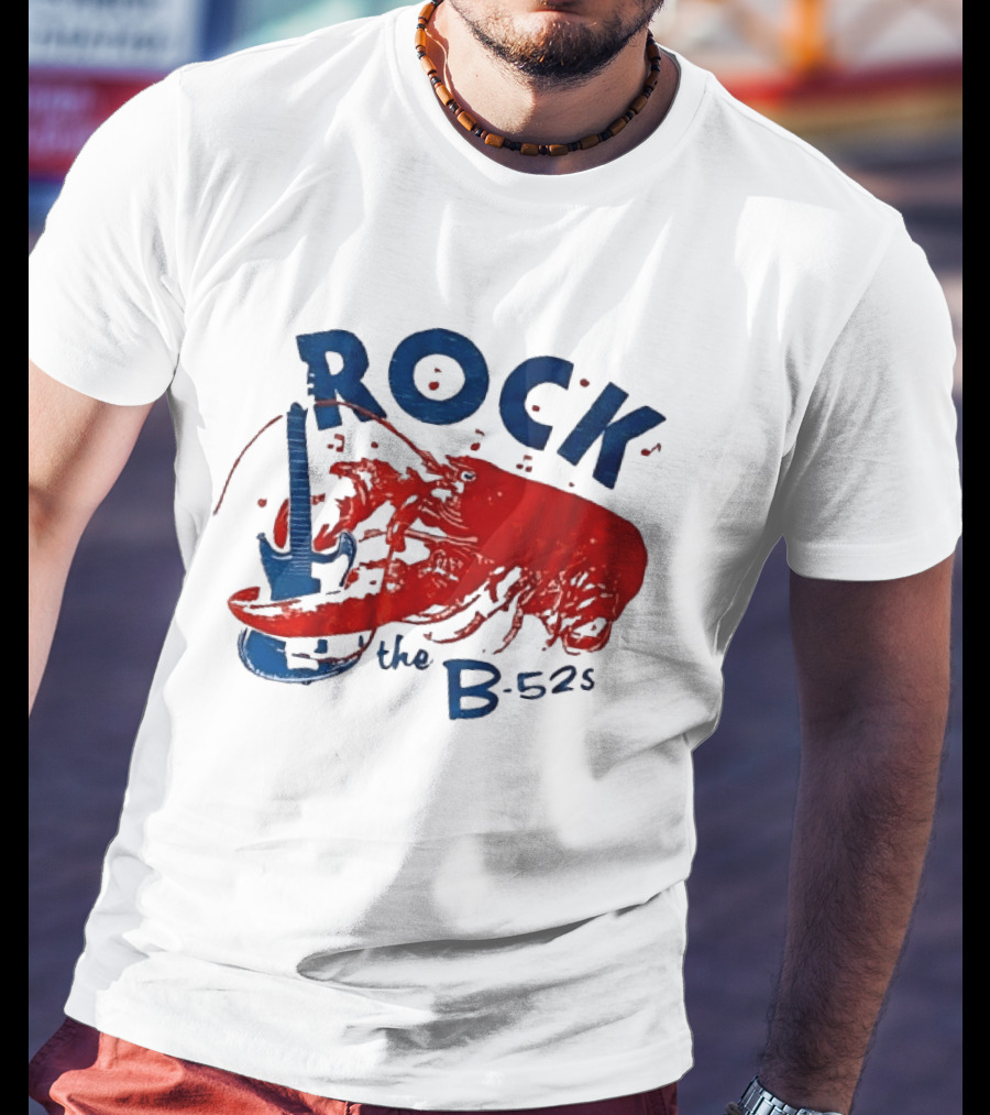 Rock The B 52s Lobster Guitar Music T-Shirt