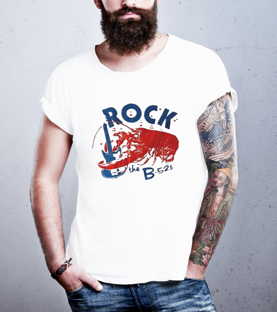 Rock The B 52s Lobster Guitar Music T-Shirt