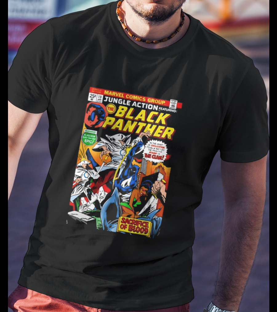 Jungle Action Featuring The Black Panther Marvel Comics Epic Sacrifice Of Blood T-Shirt