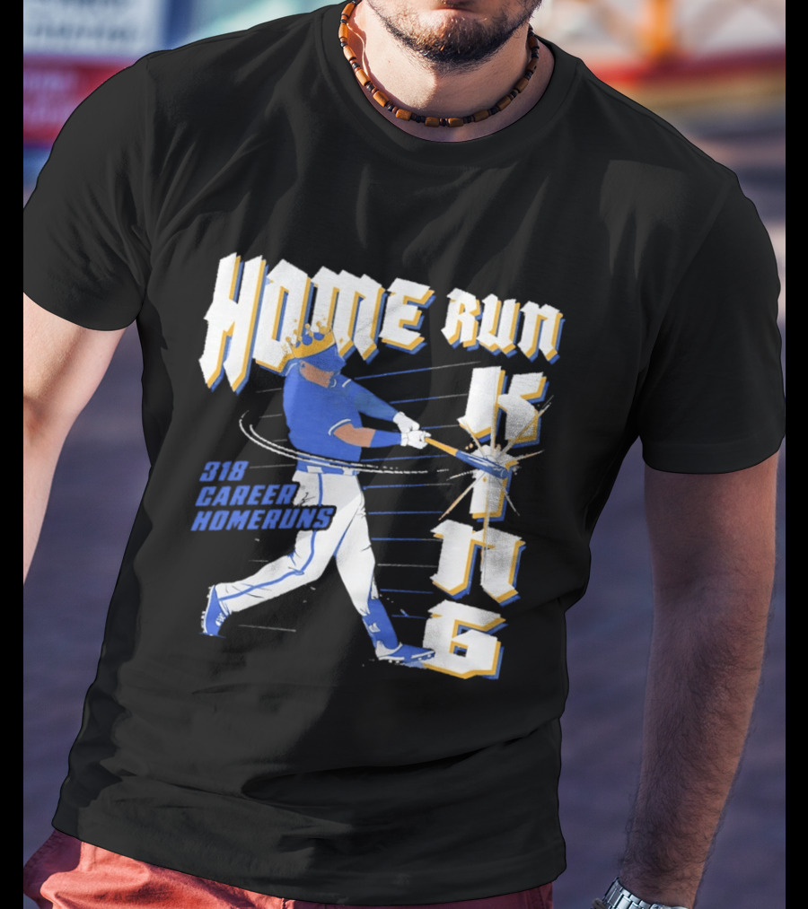 Kansas City Royals Home Run King 318 Career Homeruns Player With Crown T-Shirt