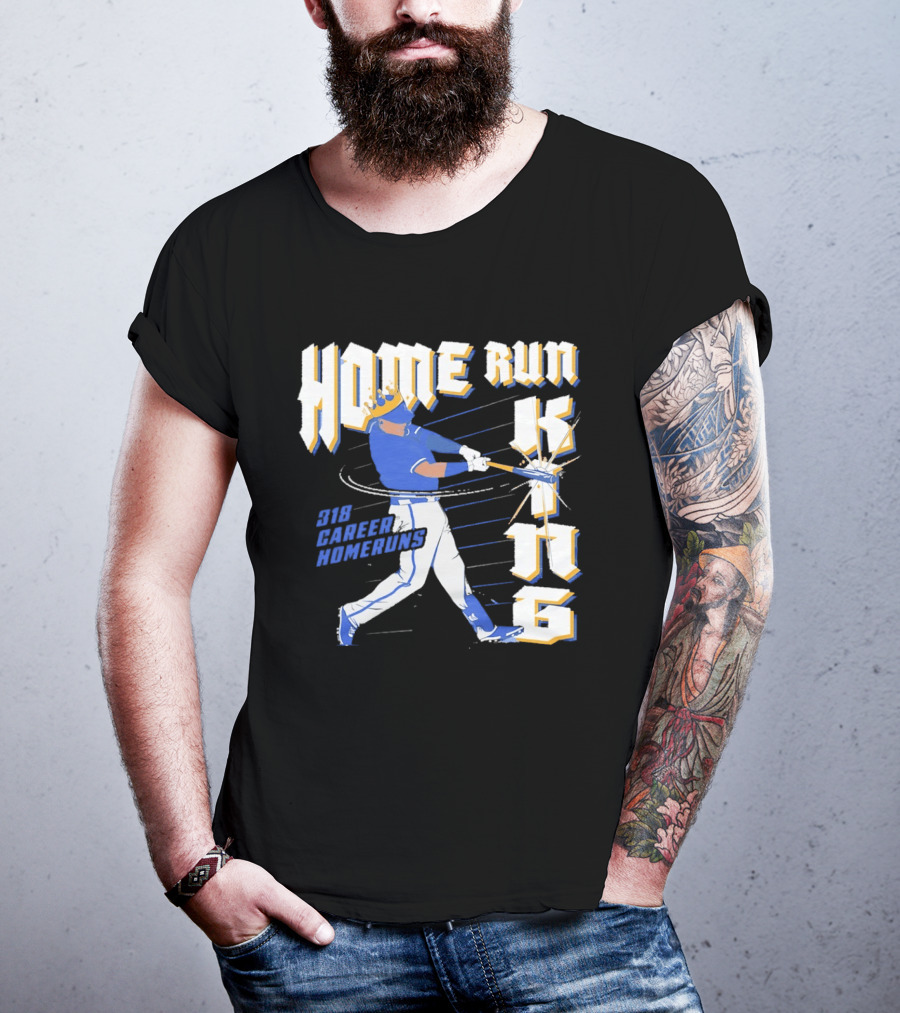 Kansas City Royals Home Run King 318 Career Homeruns Player With Crown T-Shirt