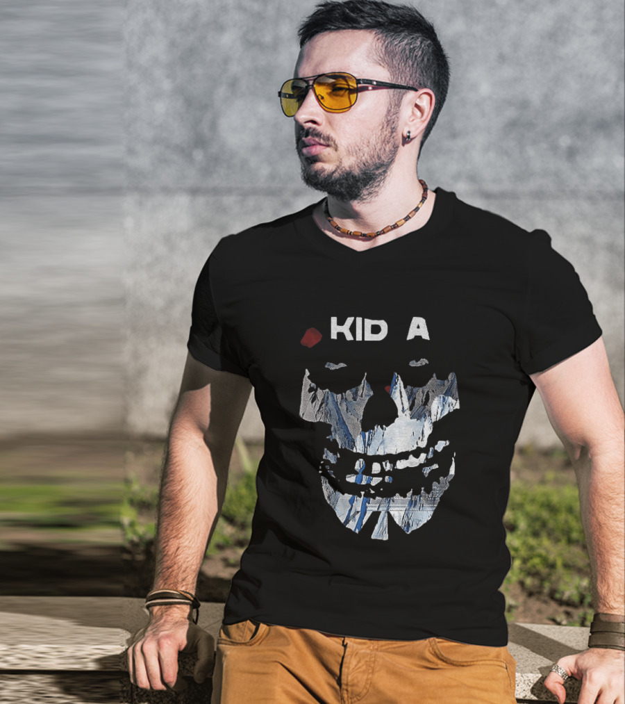 Kid A Fiend Skull Meme T-Shirt
