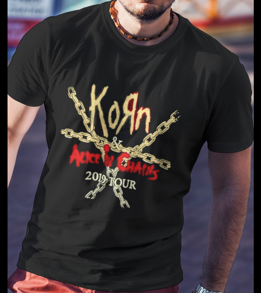 Korn Alice In Chains 2019 Tour Chains T-Shirt