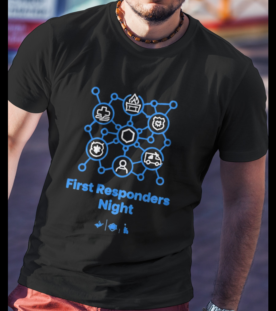 LA Dodgers First Responders Night Honoring Heroes T-Shirt