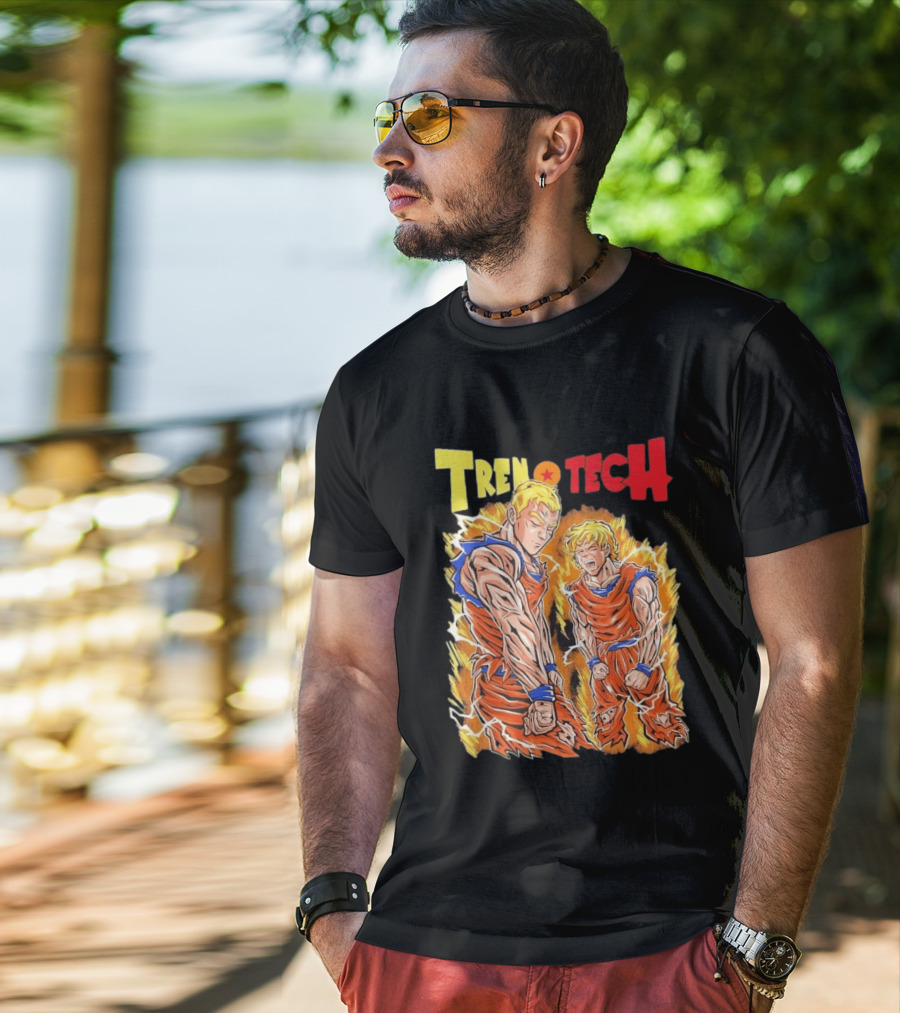 Ghost Racing Dragonball Trentech Fusion Goku Transformation T-Shirt
