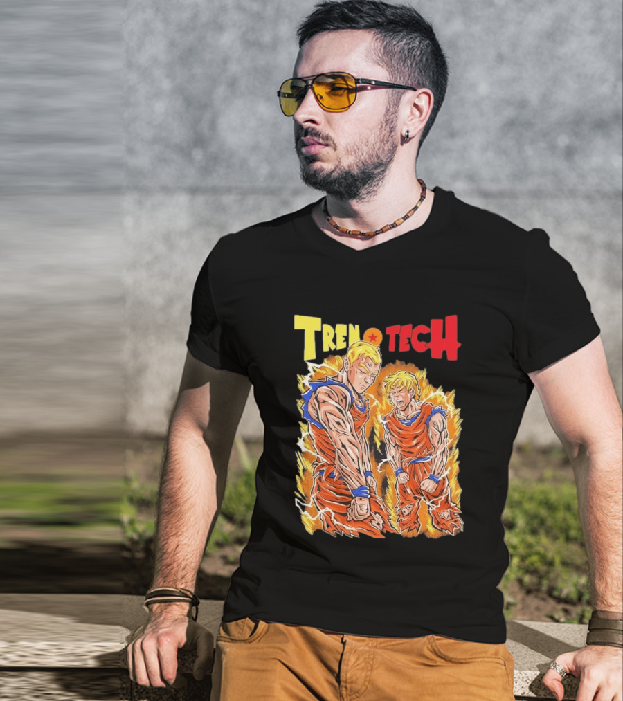 Ghost Racing Dragonball Trentech Fusion Goku Transformation T-Shirt