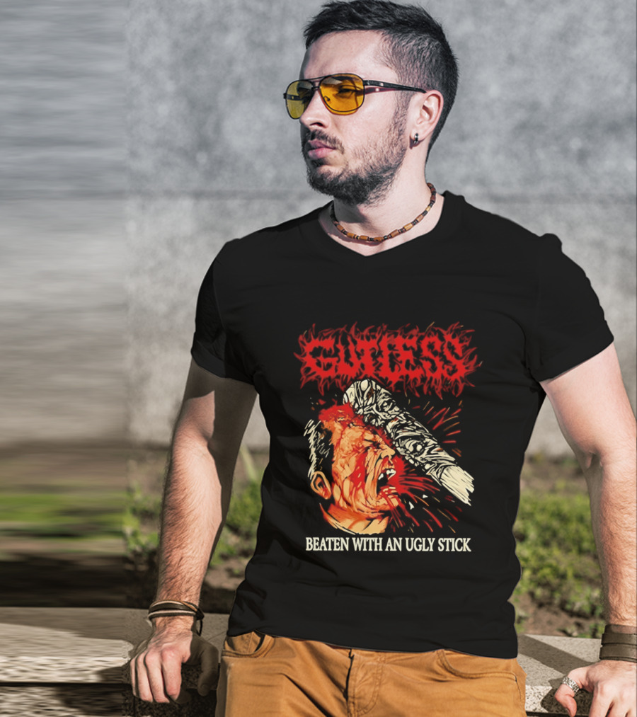 Gutless Beaten With An Ugly Stick Bloody T-Shirt