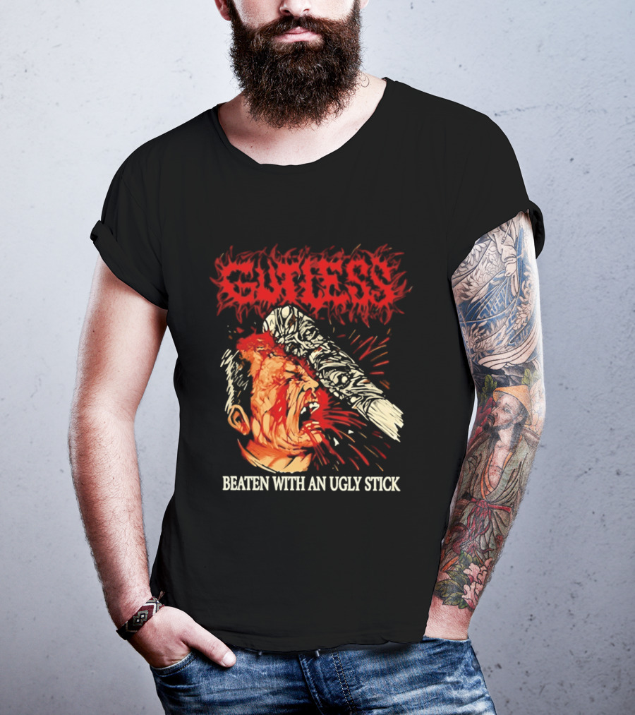 Gutless Beaten With An Ugly Stick Bloody T-Shirt