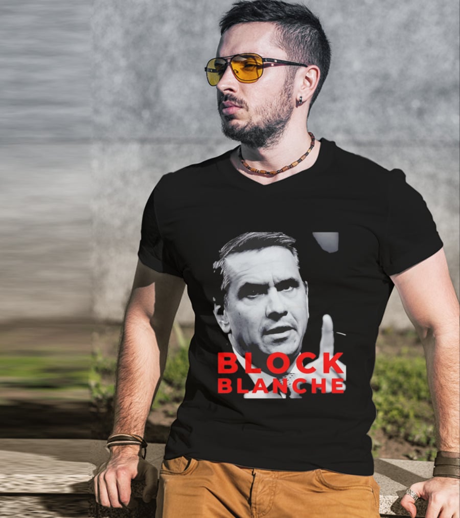 BLOCK BLANCHE Bloc Québécois Yves François Blanchet T-Shirt