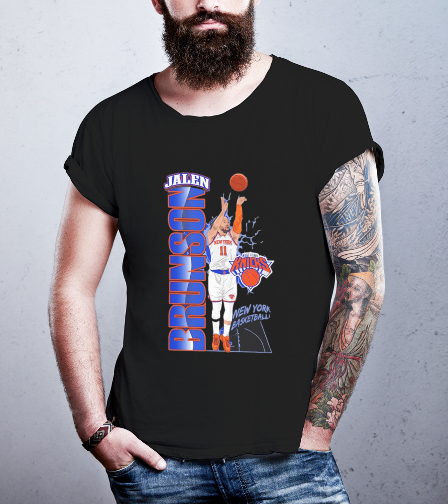 New York Knicks Jalen Brunson Basketball Number 11 T-Shirt