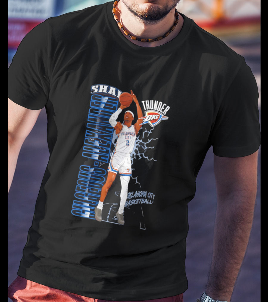Shai Gilgeous Alexander Oklahoma City Thunder Basketball OKC T-Shirt