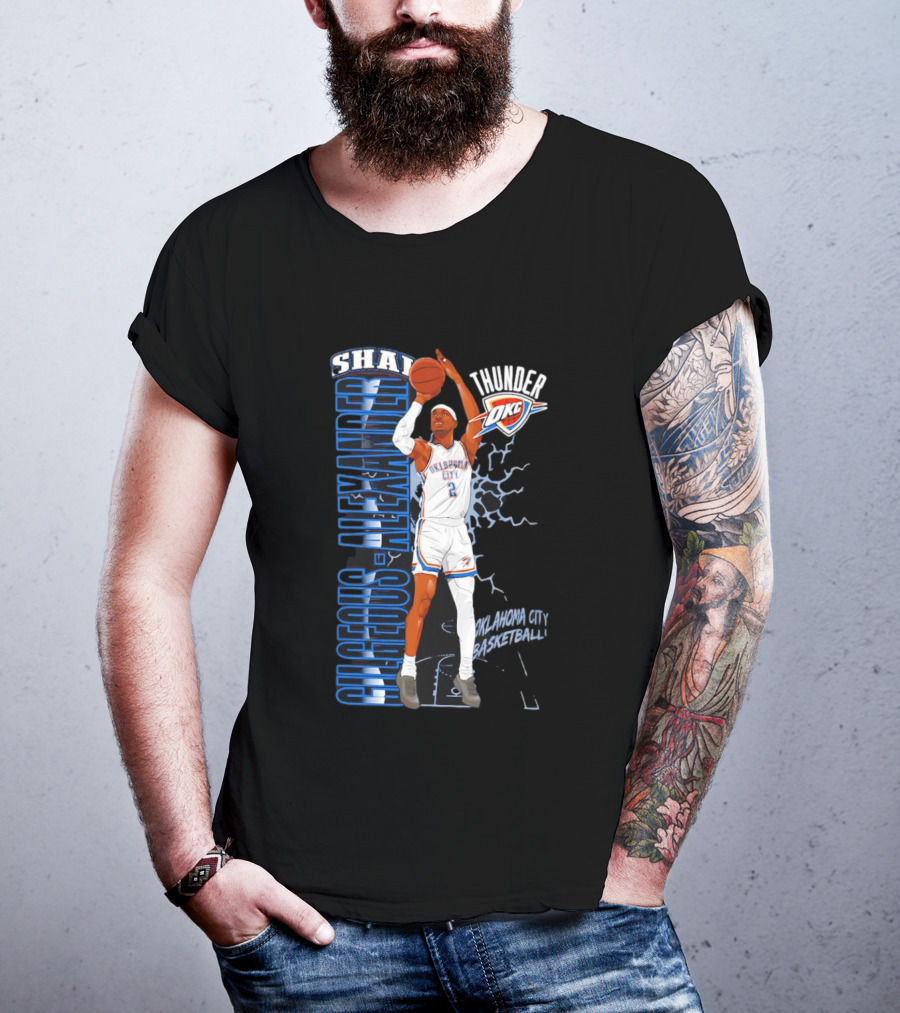 Shai Gilgeous Alexander Oklahoma City Thunder Basketball OKC T-Shirt