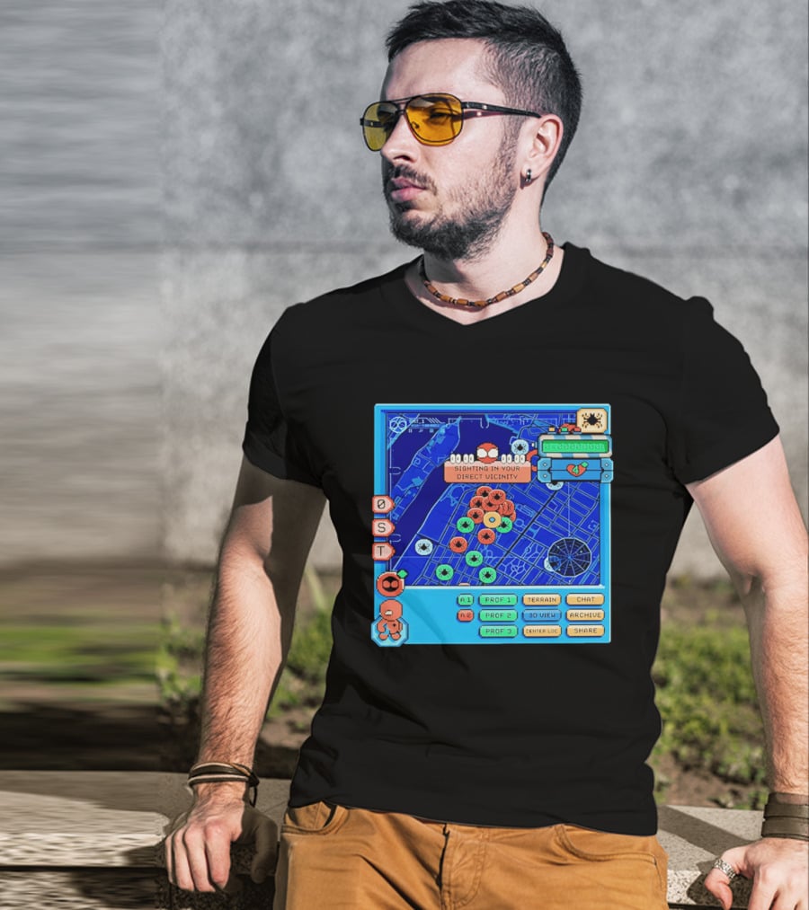 Sighting In Your Direct Vicinity Spider Man Pixel 00.00.00 T-Shirt