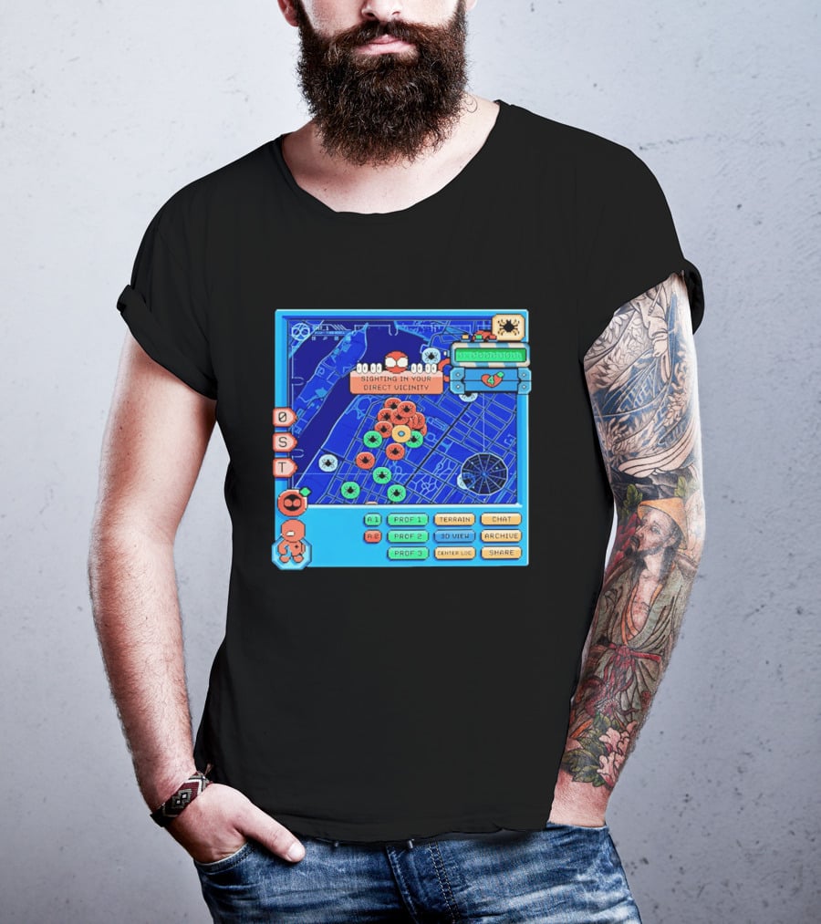 Sighting In Your Direct Vicinity Spider Man Pixel 00.00.00 T-Shirt